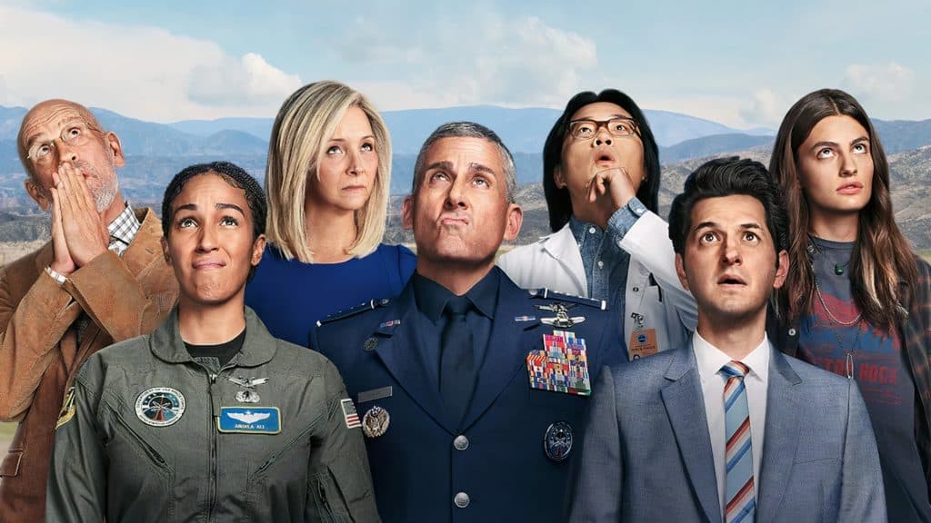 Les acteurs de la série Space Force